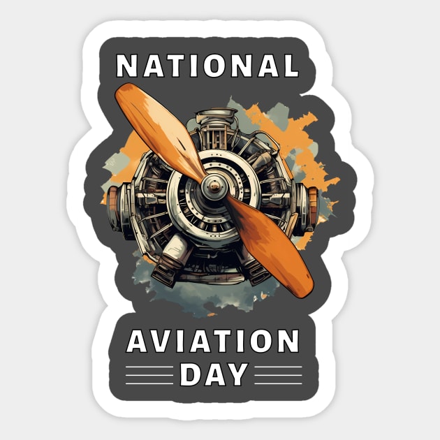 National aviation day Sticker by mrsticky